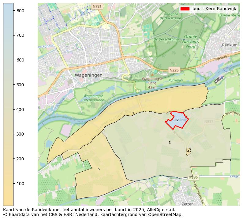 Afbeelding van de buurt Kern Randwijk op de kaart.