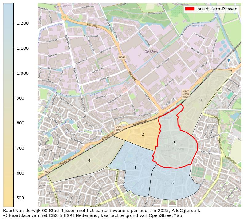 Afbeelding van de buurt Kern-Rijssen op de kaart.