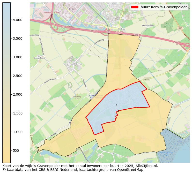 Afbeelding van de buurt Kern ’s-Gravenpolder op de kaart.