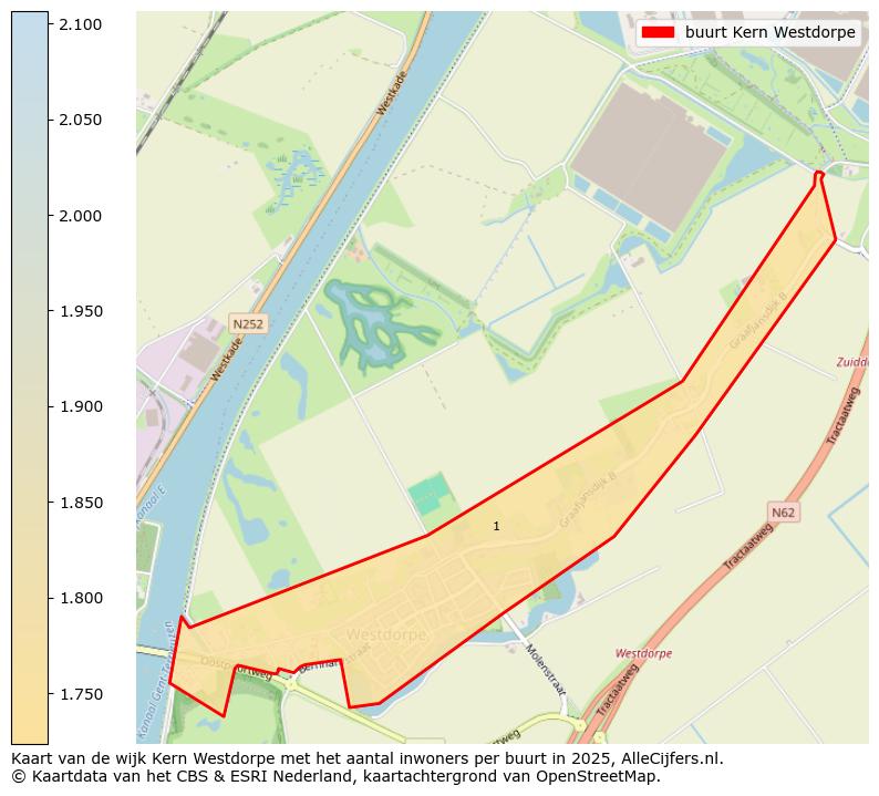 Afbeelding van de buurt Kern Westdorpe op de kaart.