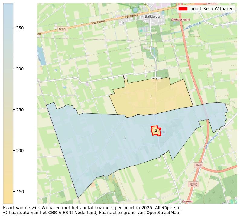 Afbeelding van de buurt Kern Witharen op de kaart.