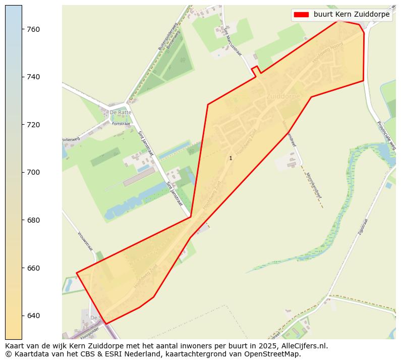Afbeelding van de buurt Kern Zuiddorpe op de kaart.