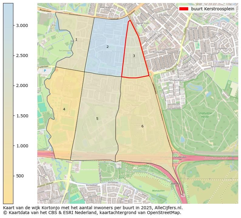 Afbeelding van de buurt Kerstroosplein op de kaart.
