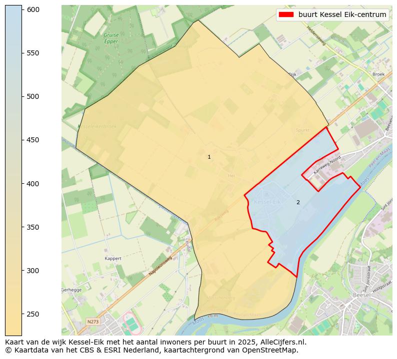 Afbeelding van de buurt Kessel Eik-centrum op de kaart.