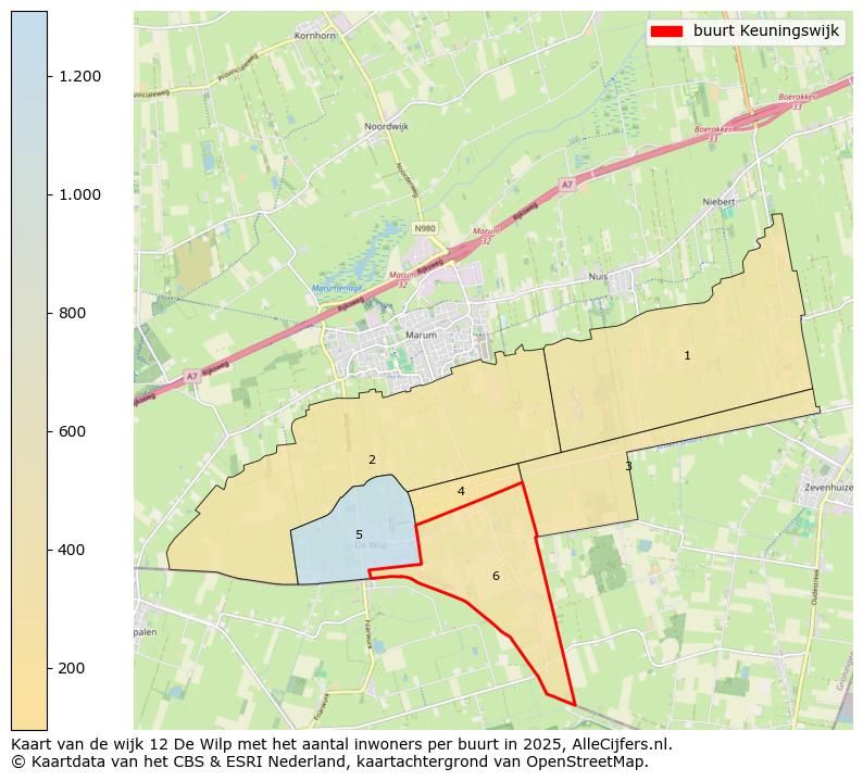 Afbeelding van de buurt Keuningswijk op de kaart.