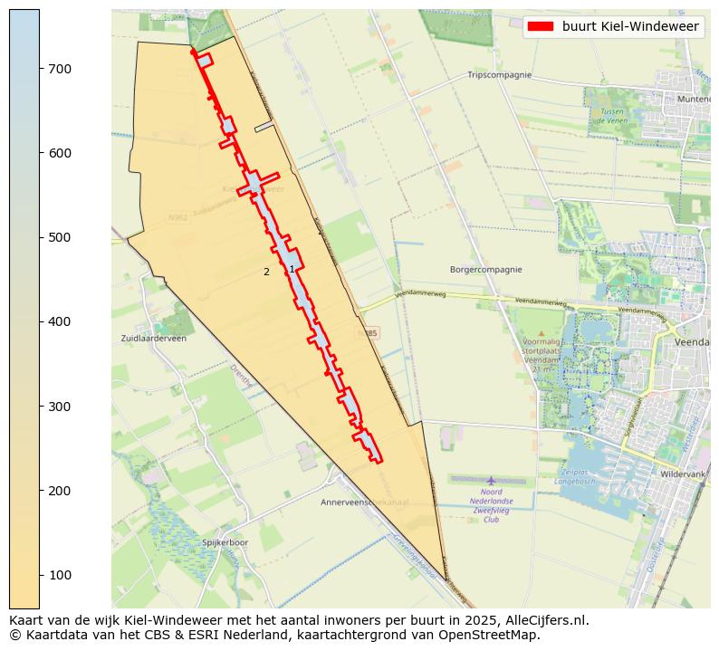 Afbeelding van de buurt Kiel-Windeweer op de kaart.