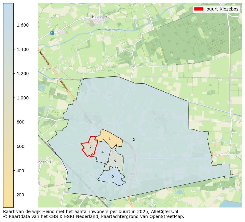 Afbeelding van de buurt Kiezebos op de kaart.