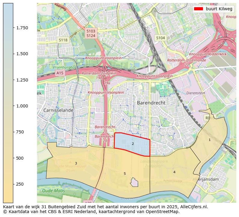 Afbeelding van de buurt Kilweg op de kaart.