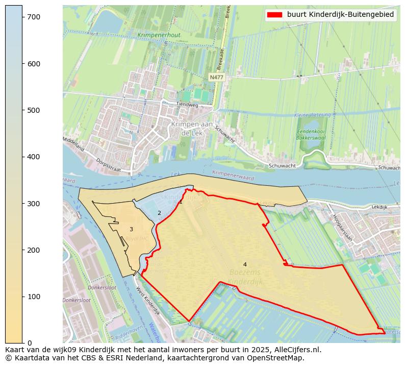 Afbeelding van de buurt Kinderdijk-Buitengebied op de kaart.