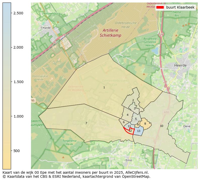 Afbeelding van de buurt Klaarbeek op de kaart.