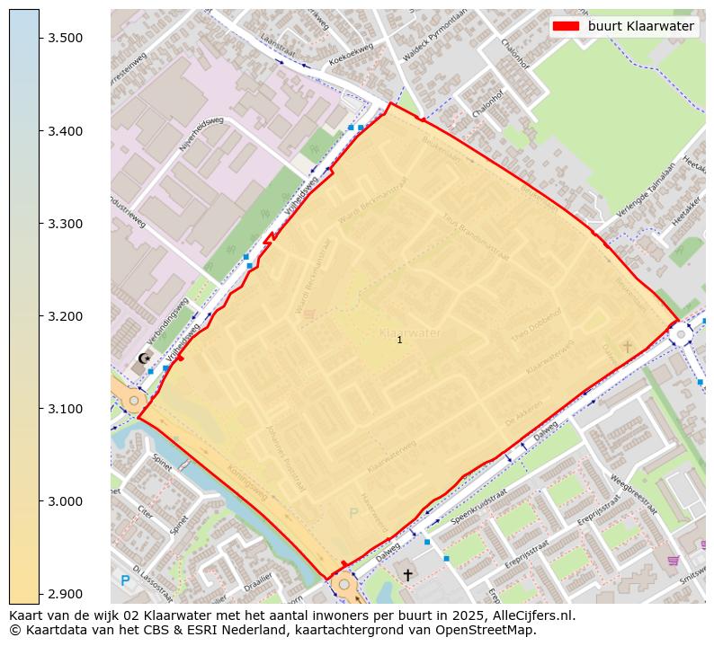 Afbeelding van de buurt Klaarwater op de kaart.