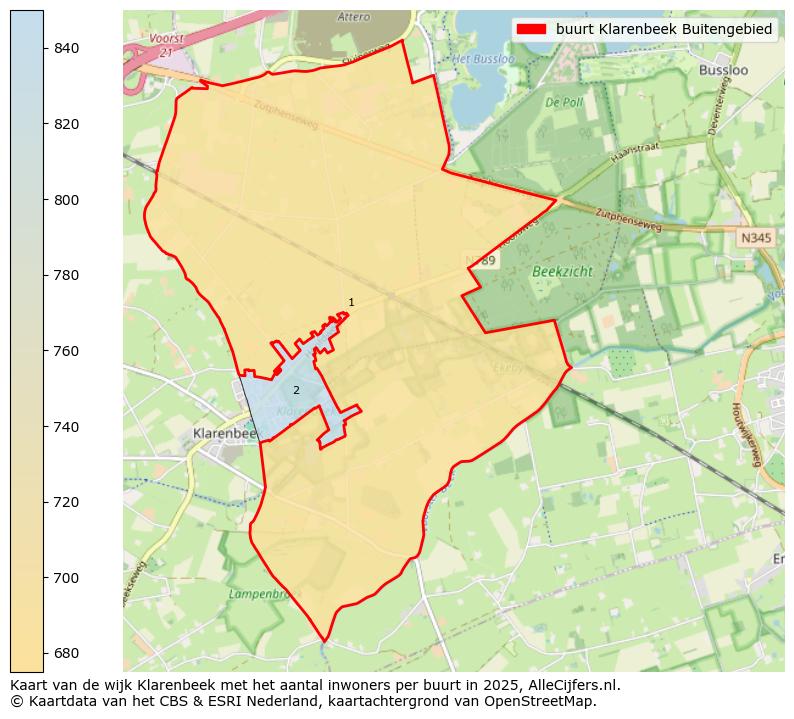 Afbeelding van de buurt Klarenbeek Buitengebied op de kaart.