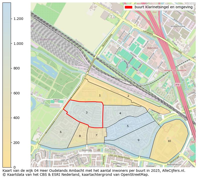 Afbeelding van de buurt Klarinetsingel en omgeving op de kaart.