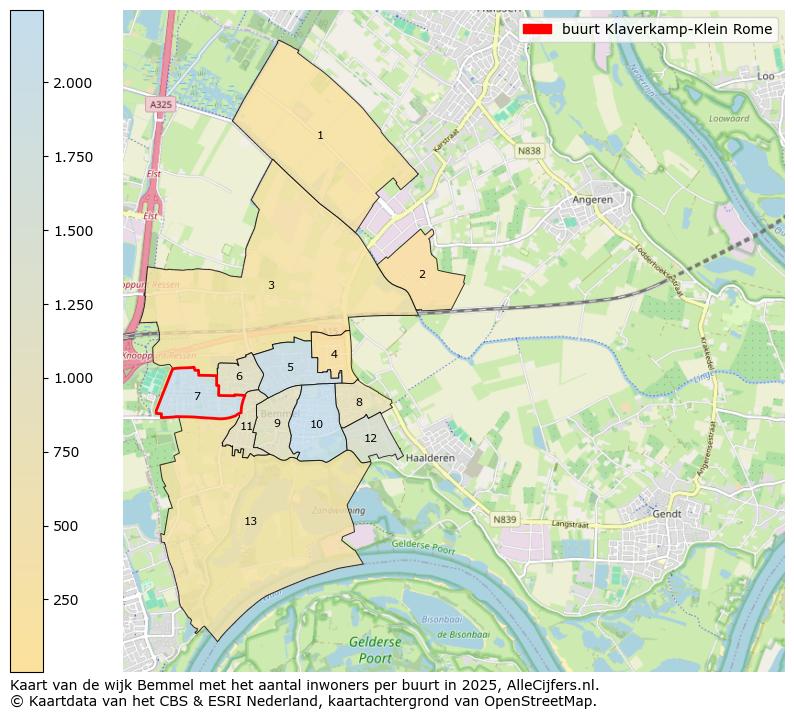 Afbeelding van de buurt Klaverkamp-Klein Rome op de kaart.