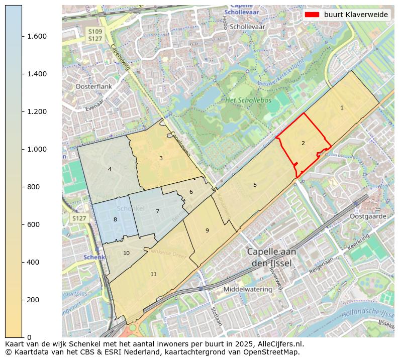 Afbeelding van de buurt Klaverweide op de kaart.