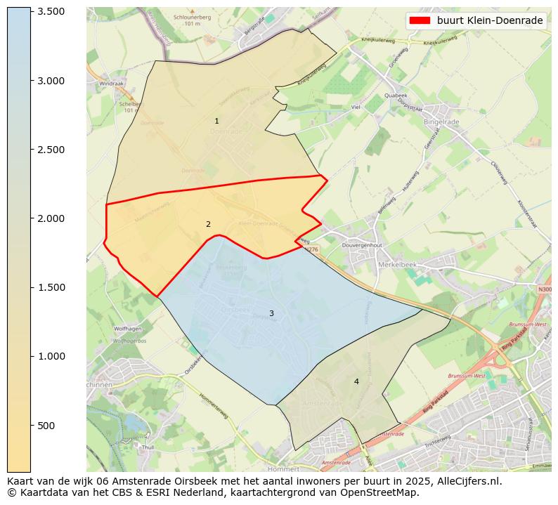 Afbeelding van de buurt Klein-Doenrade op de kaart.