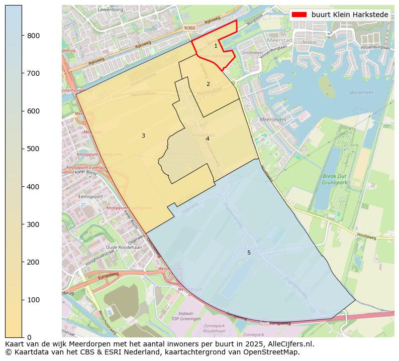 Afbeelding van de buurt Klein Harkstede op de kaart.
