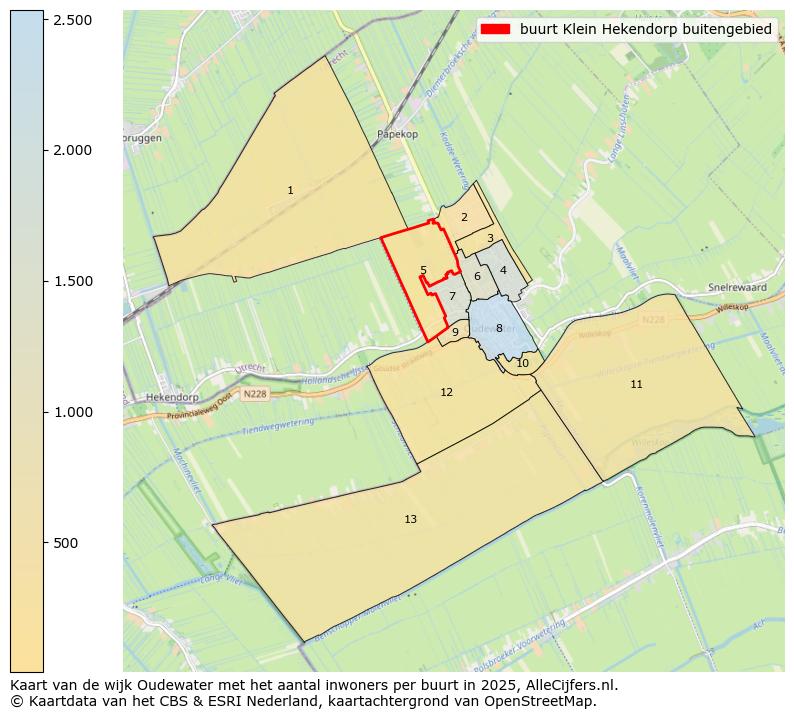 Afbeelding van de buurt Klein Hekendorp buitengebied op de kaart.