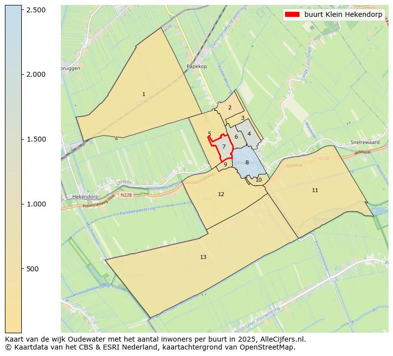 Afbeelding van de buurt Klein Hekendorp op de kaart.