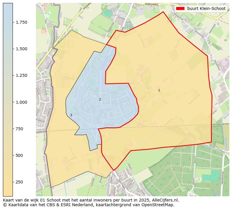 Afbeelding van de buurt Klein-Schoot op de kaart.