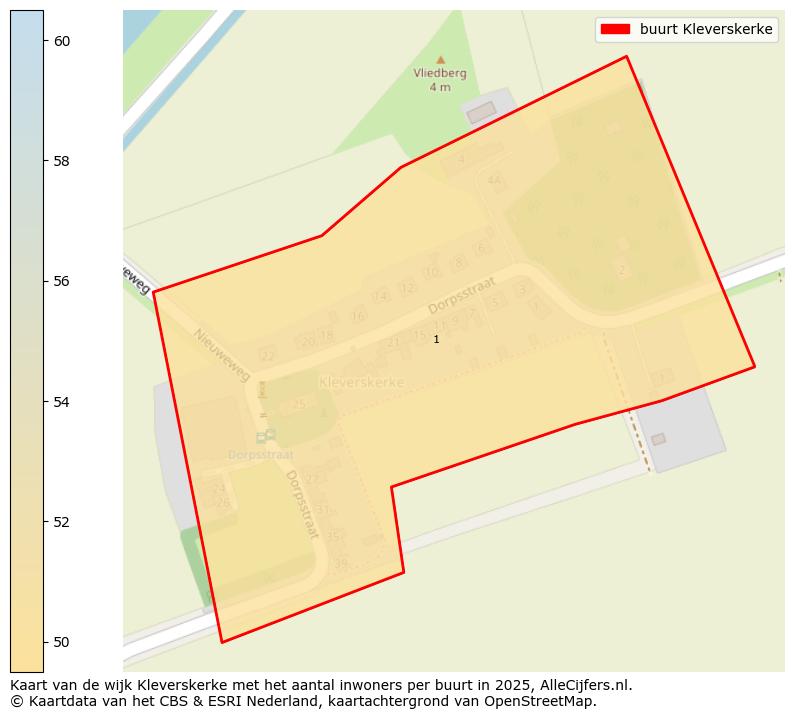 Afbeelding van de buurt Kleverskerke op de kaart.