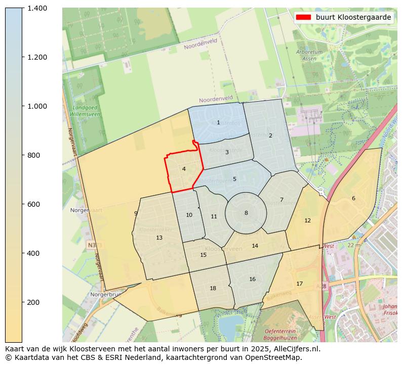 Afbeelding van de buurt Kloostergaarde op de kaart.