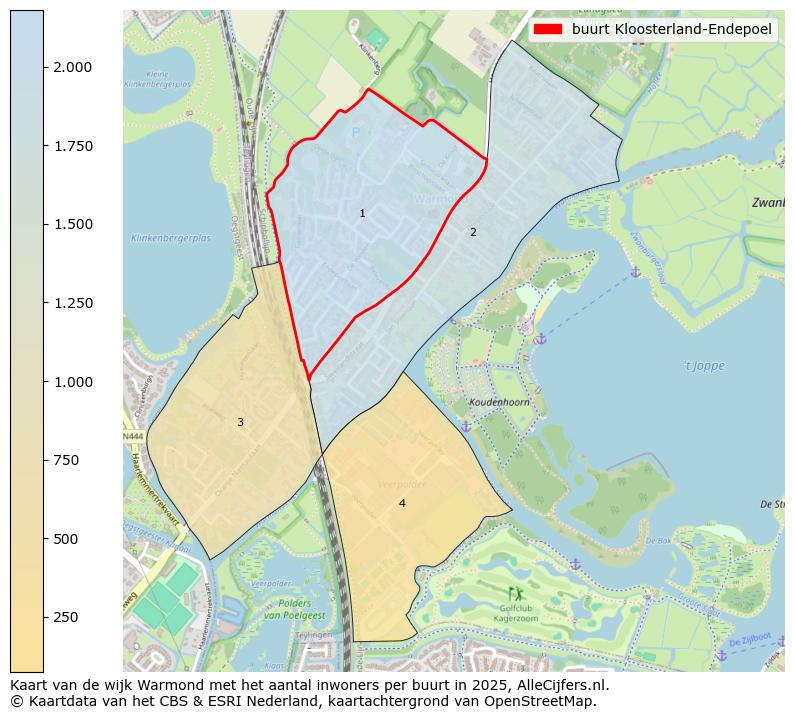 Afbeelding van de buurt Kloosterland-Endepoel op de kaart.