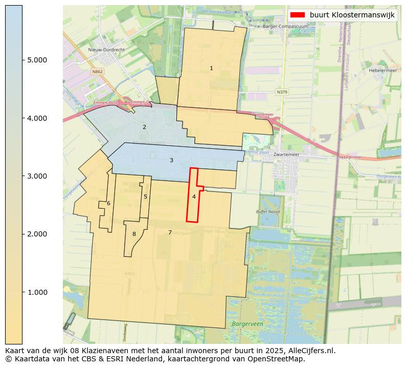 Afbeelding van de buurt Kloostermanswijk op de kaart.