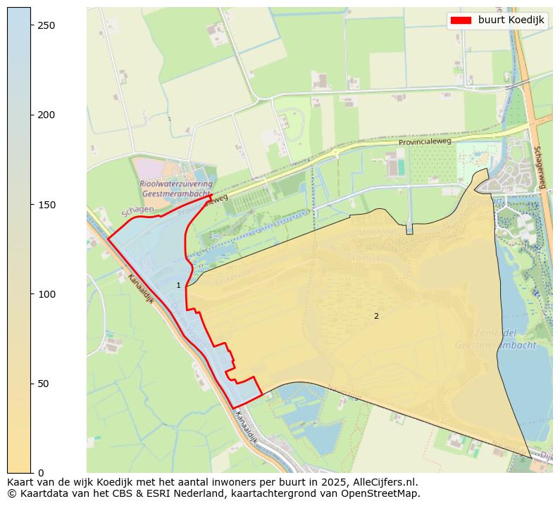 Afbeelding van de buurt Koedijk op de kaart.