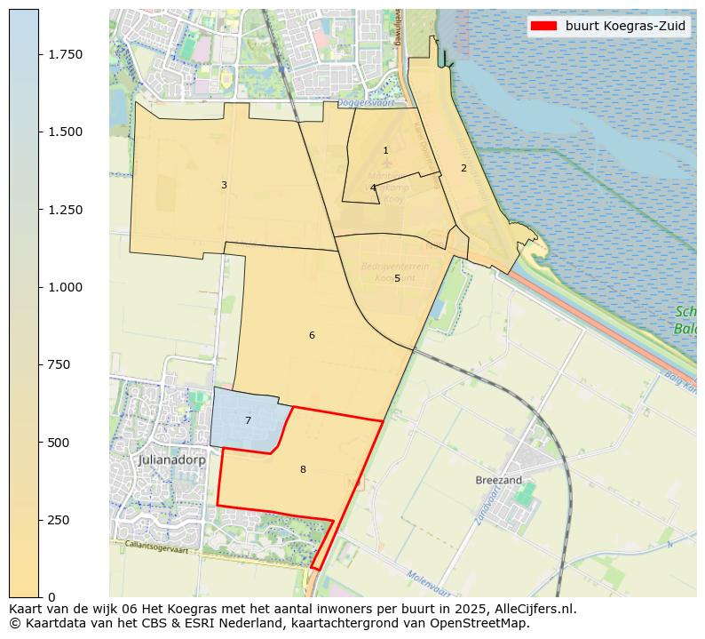 Afbeelding van de buurt Koegras-Zuid op de kaart.