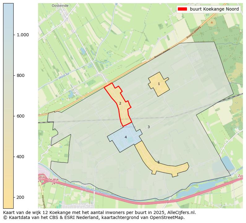 Afbeelding van de buurt Koekange Noord op de kaart.