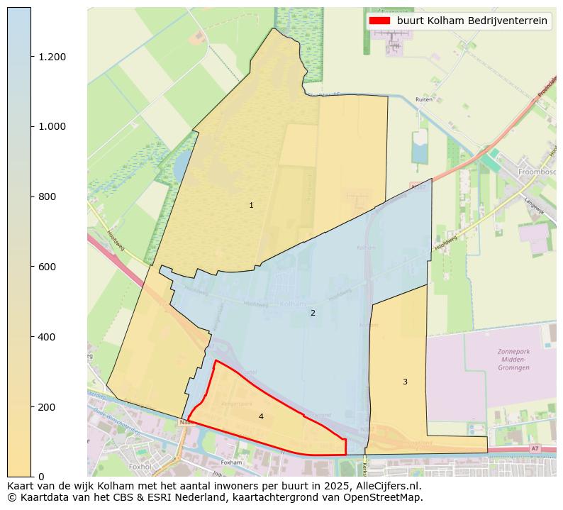 Afbeelding van de buurt Kolham Bedrijventerrein op de kaart.