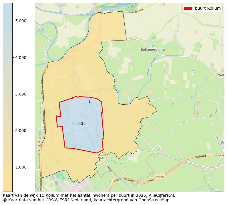 Afbeelding van de buurt Kollum op de kaart.