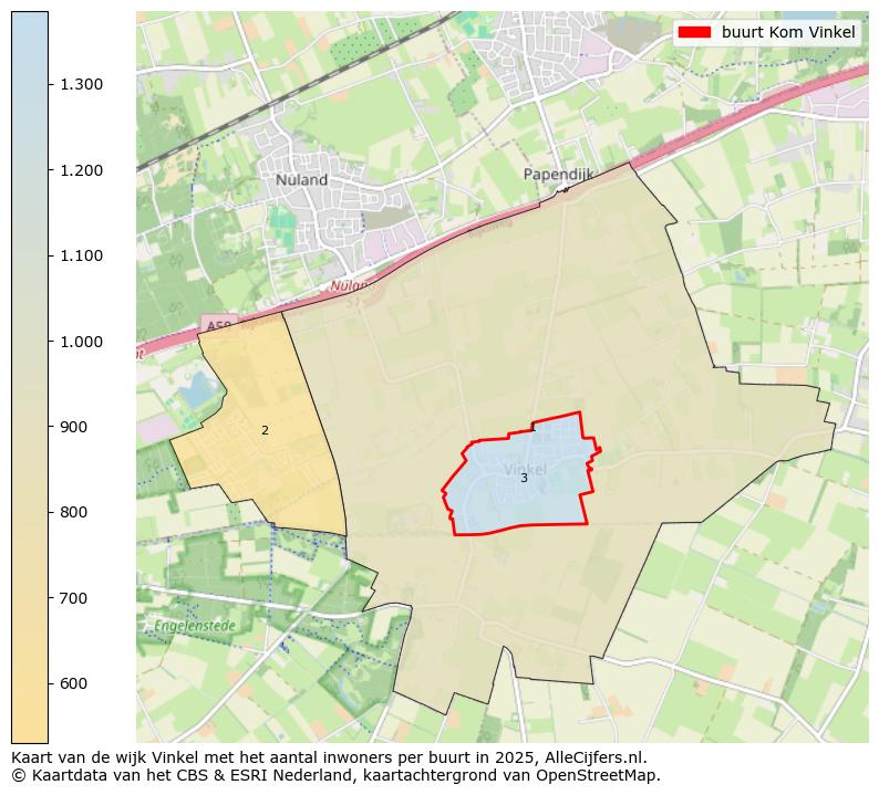 Afbeelding van de buurt Kom Vinkel op de kaart.
