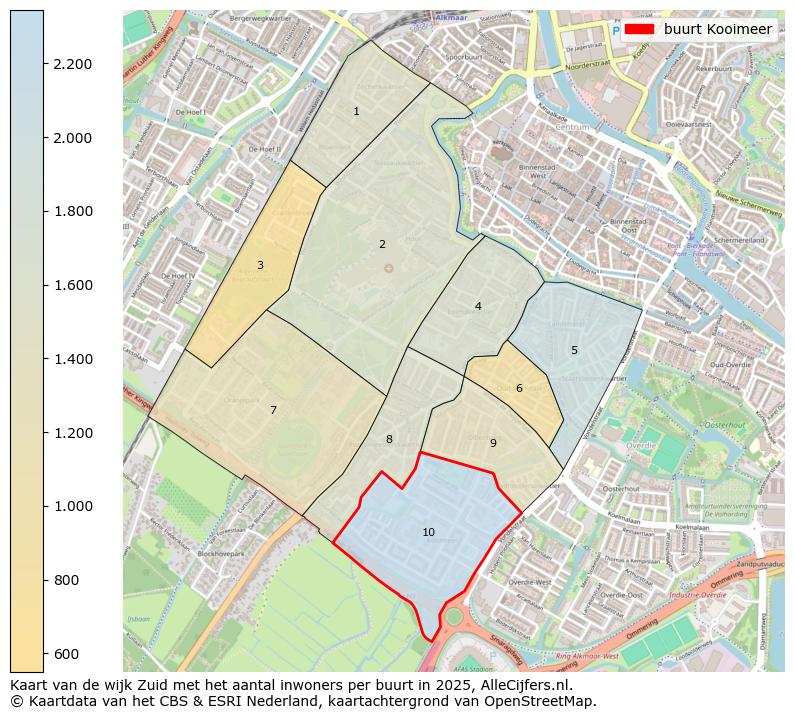 Afbeelding van de buurt Kooimeer op de kaart.