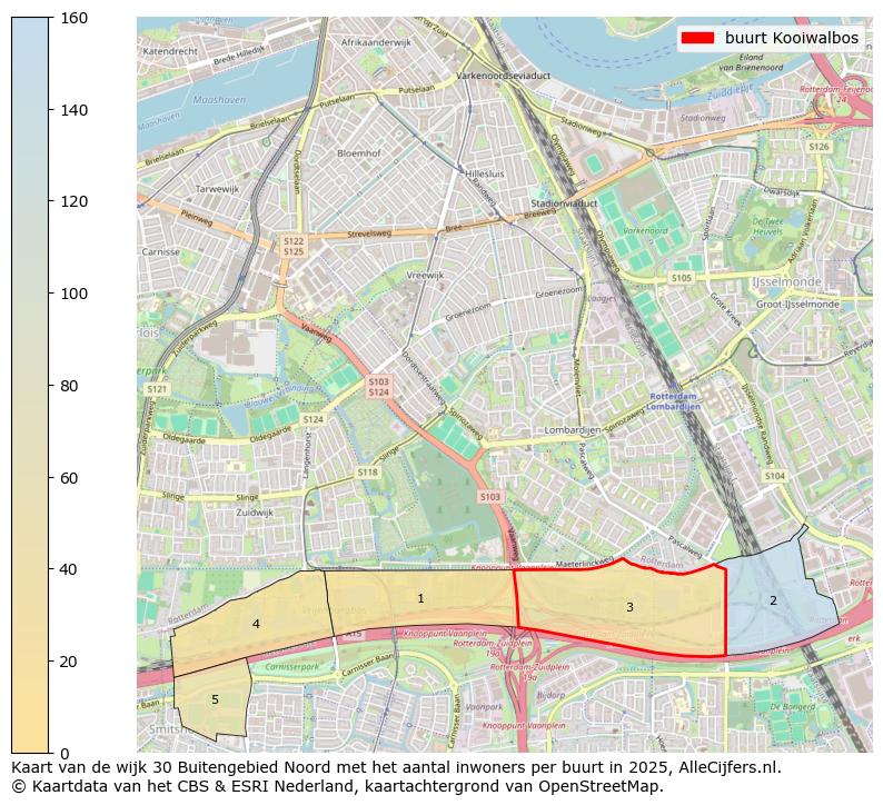 Afbeelding van de buurt Kooiwalbos op de kaart.