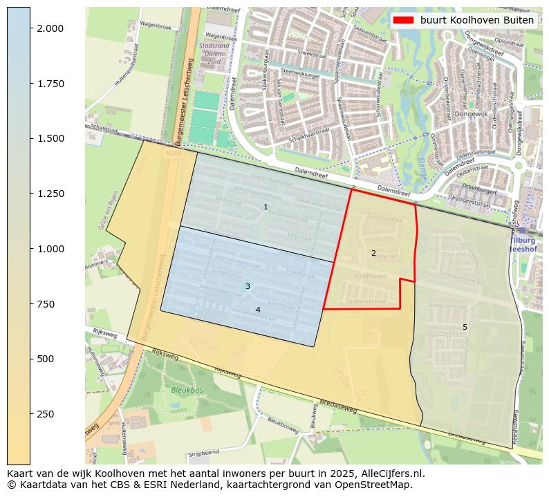 Afbeelding van de buurt Koolhoven Buiten op de kaart.