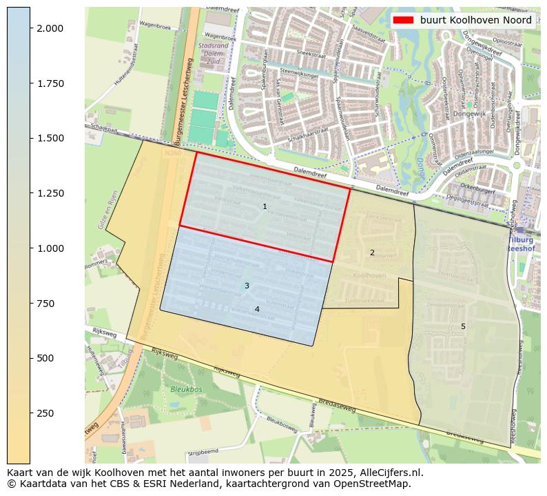 Afbeelding van de buurt Koolhoven Noord op de kaart.