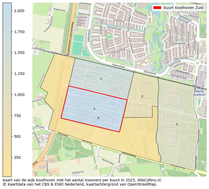Afbeelding van de buurt Koolhoven Zuid op de kaart.