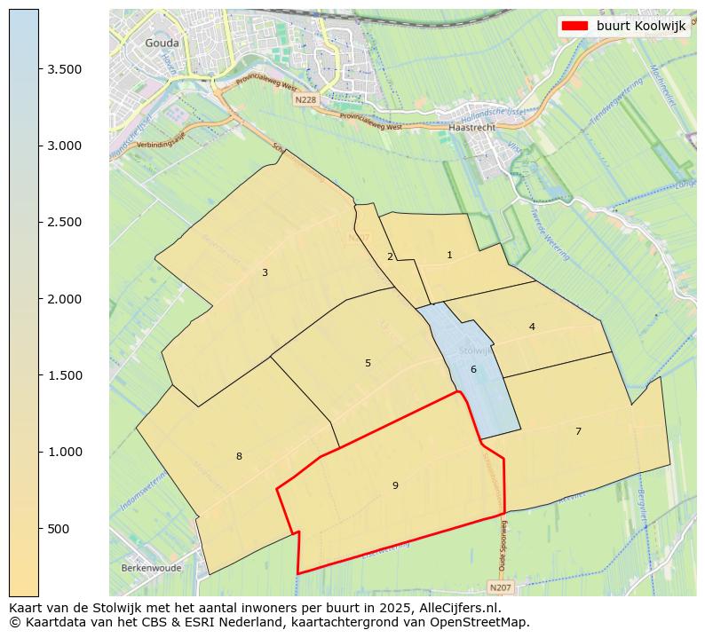 Afbeelding van de buurt Koolwijk op de kaart.