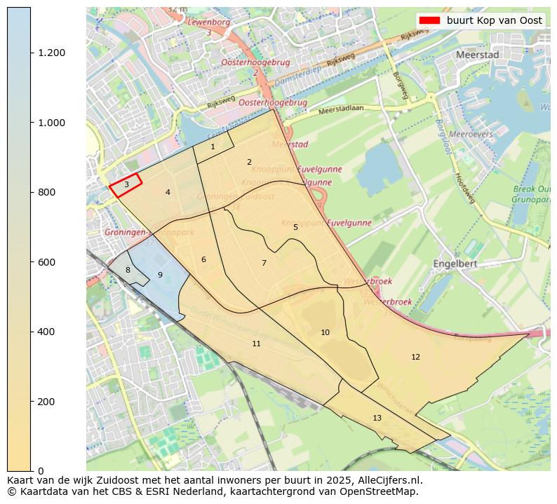 Afbeelding van de buurt Kop van Oost op de kaart.