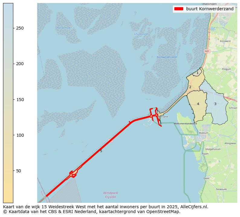 Afbeelding van de buurt Kornwerderzand op de kaart.