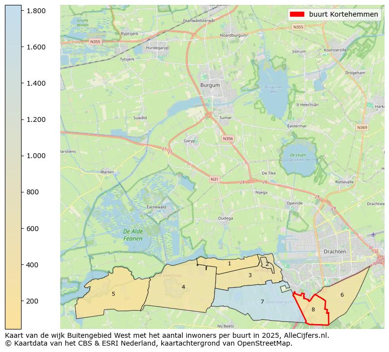 Afbeelding van de buurt Kortehemmen op de kaart.