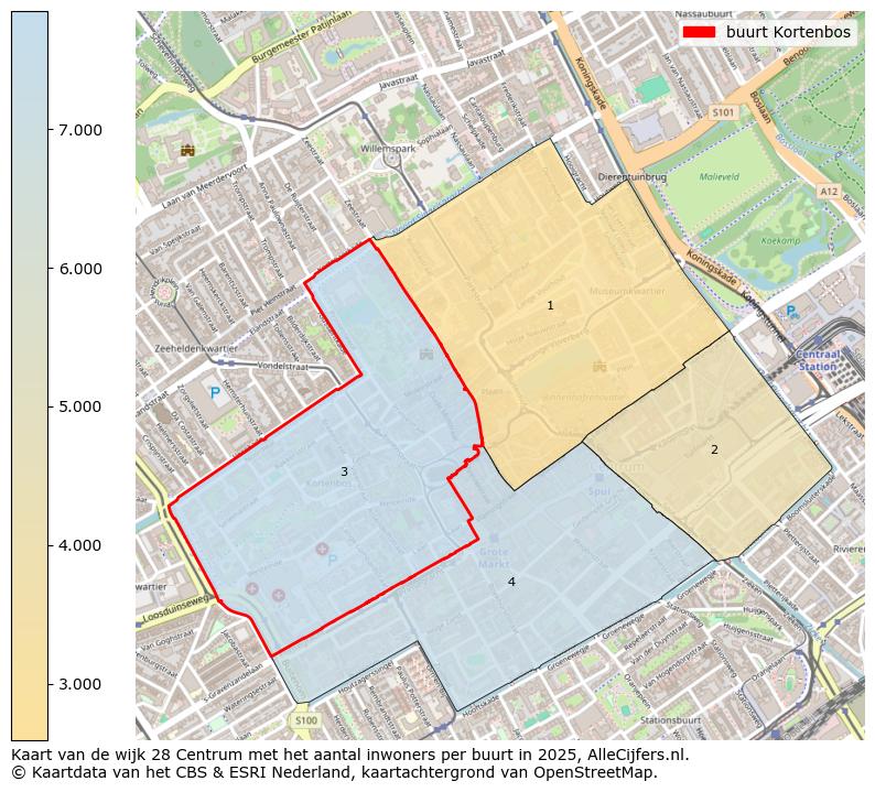 Afbeelding van de buurt Kortenbos op de kaart.