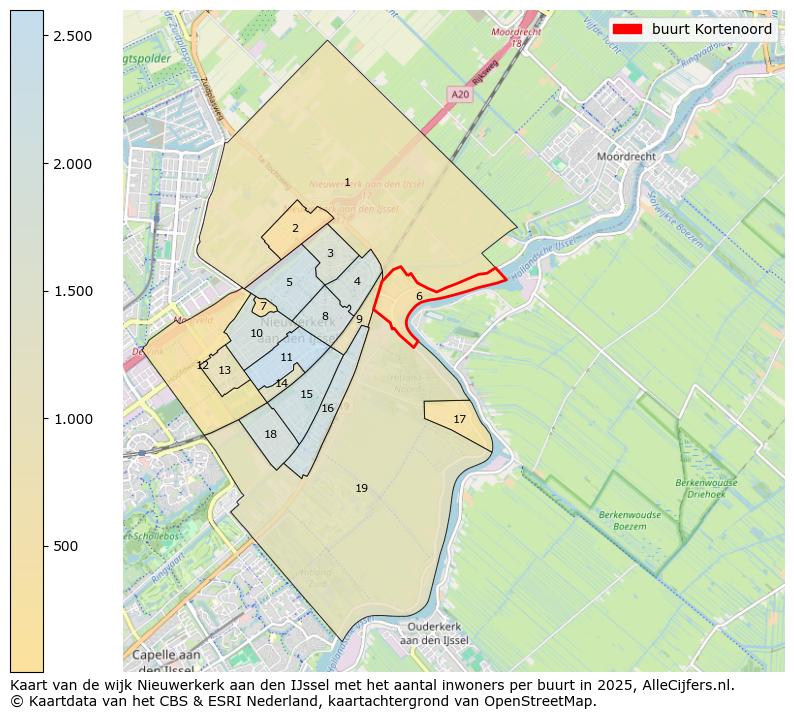 Afbeelding van de buurt Kortenoord op de kaart.