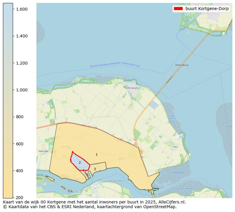 Afbeelding van de buurt Kortgene-Dorp op de kaart.