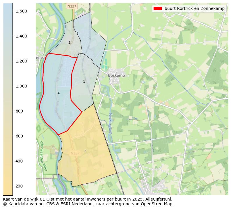 Afbeelding van de buurt Kortrick en Zonnekamp op de kaart.