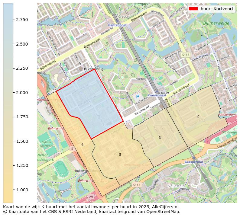 Afbeelding van de buurt Kortvoort op de kaart.