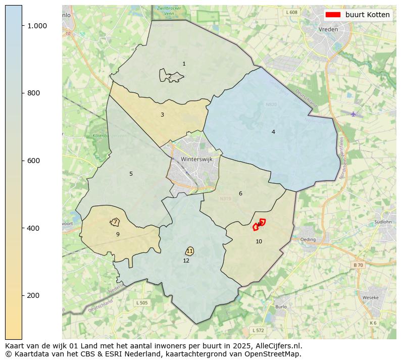 Afbeelding van de buurt Kotten op de kaart.