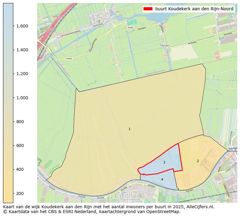 Afbeelding van de buurt Koudekerk aan den Rijn-Noord op de kaart.